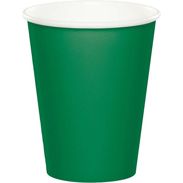9 oz Paper Cup Emerald Green 24 Ct