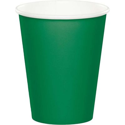 9 oz Paper Cup Emerald Green 24 Ct