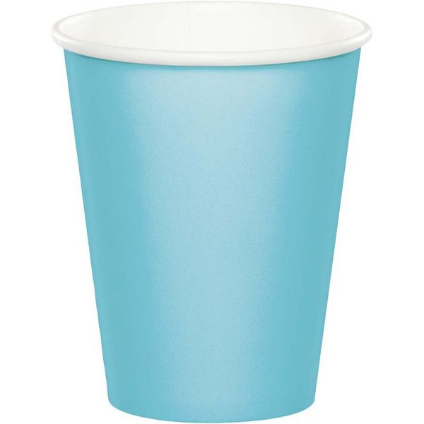 9 oz Paper Cup Pastel Blue 24 Ct