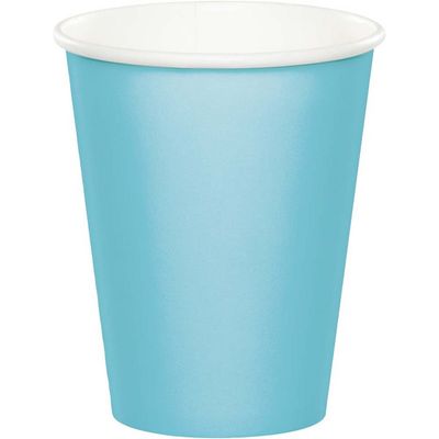 9 oz Paper Cup Pastel Blue 24 Ct