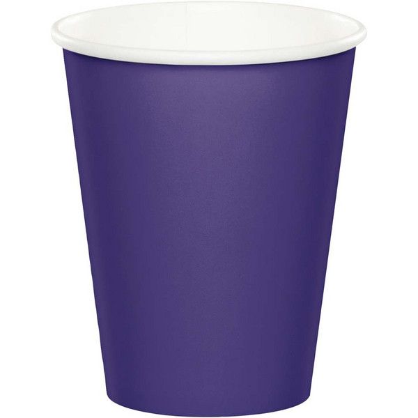 9 oz Paper Cup Purple 24 Ct