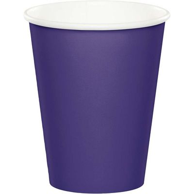 9 oz Paper Cup Purple 24 Ct