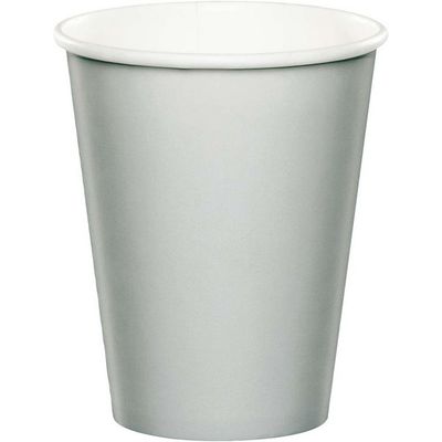 9 oz Paper Cup Shimmering Silver 24 Ct