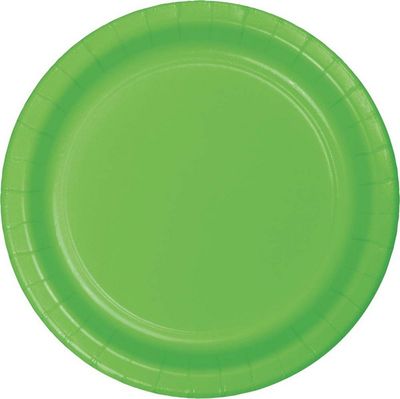 9&quot; Paper Luncheon Plate Fresh Lime 24 Ct