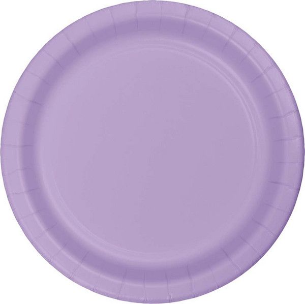 9&quot; Paper Luncheon Plate Luscious Lavender 24 Ct