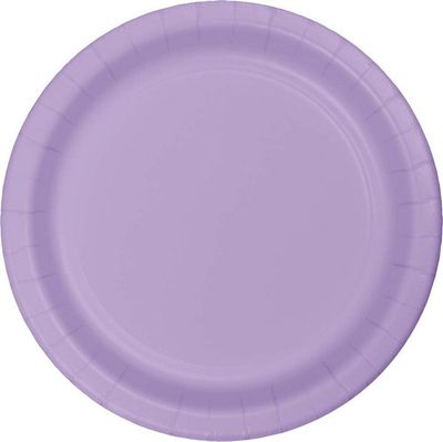 9&quot; Paper Luncheon Plate Luscious Lavender 24 Ct