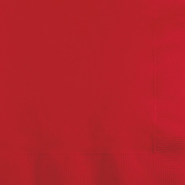Beverage Napkin 2Ply Classic Red 50 Ct
