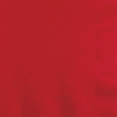 Beverage Napkin 2Ply Classic Red 50 Ct