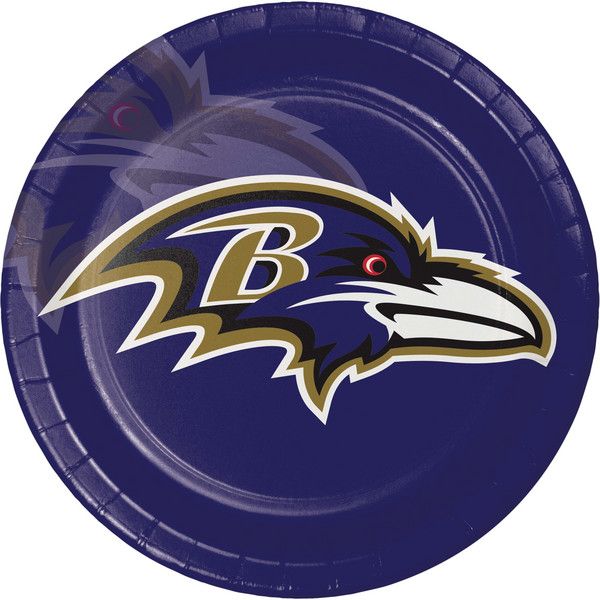Baltimore Ravens - 9&quot; Plates 8 Ct