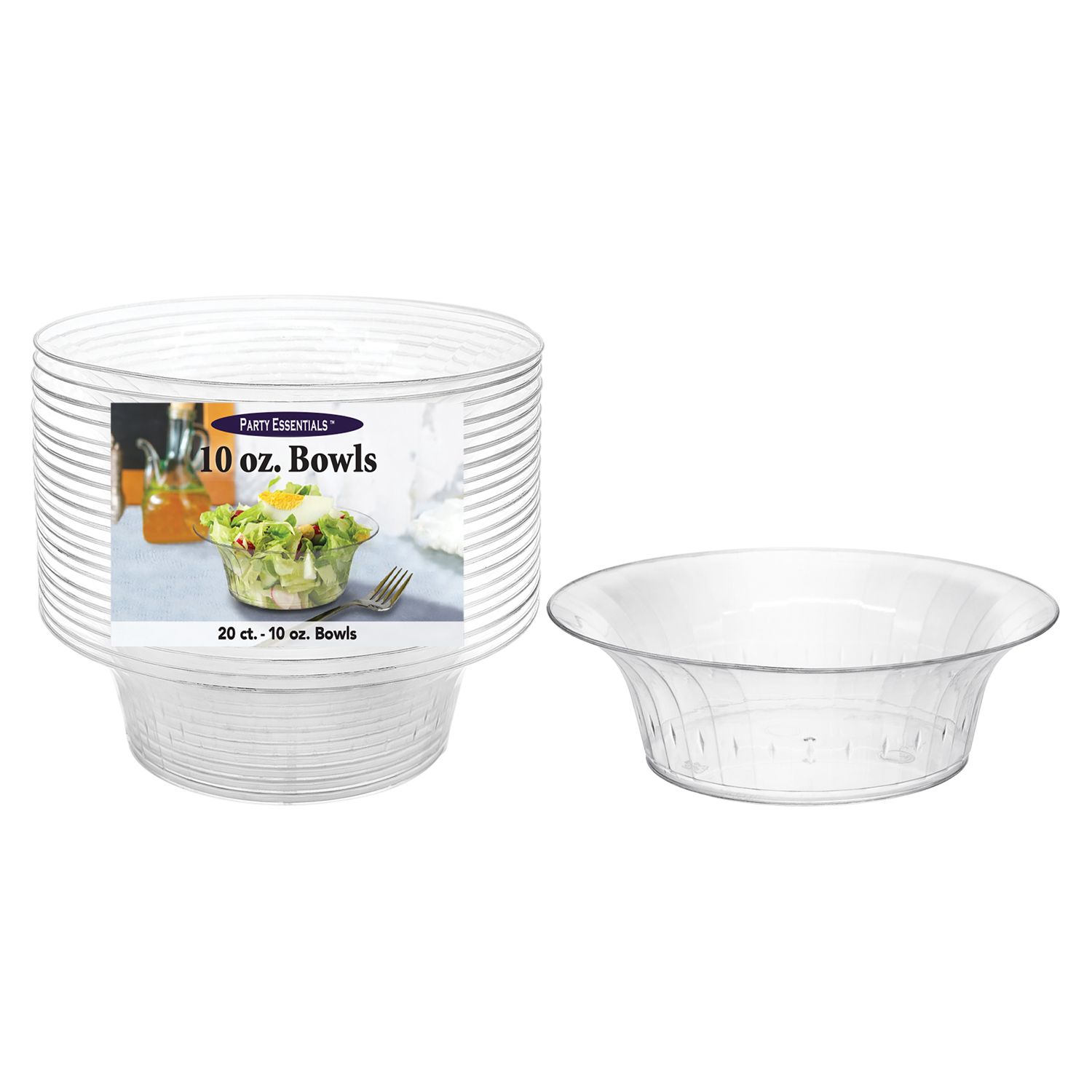 Deluxe Clear 10oz Bowl - 20ct