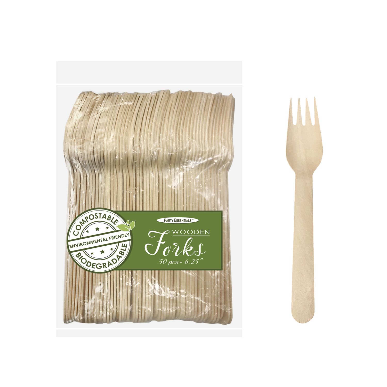 Bamboo Forks 6.25&quot; - 50ct