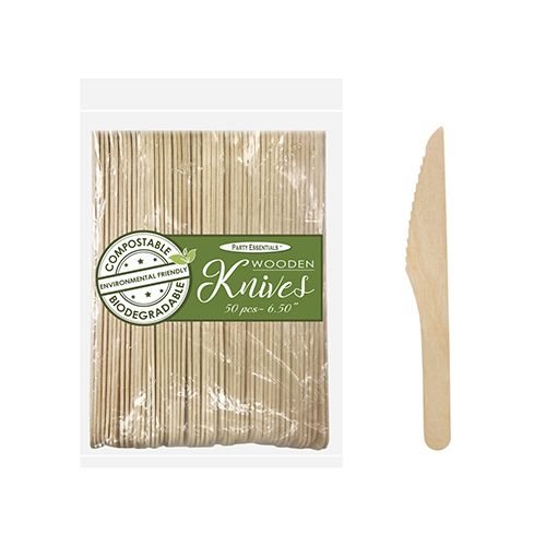 Bamboo Knives 6.25&quot; - 50ct