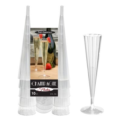 Champagne Flute 5oz 2pc - 10ct