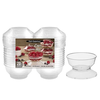 Cups w/ Lids / Bases 8oz - 20ct