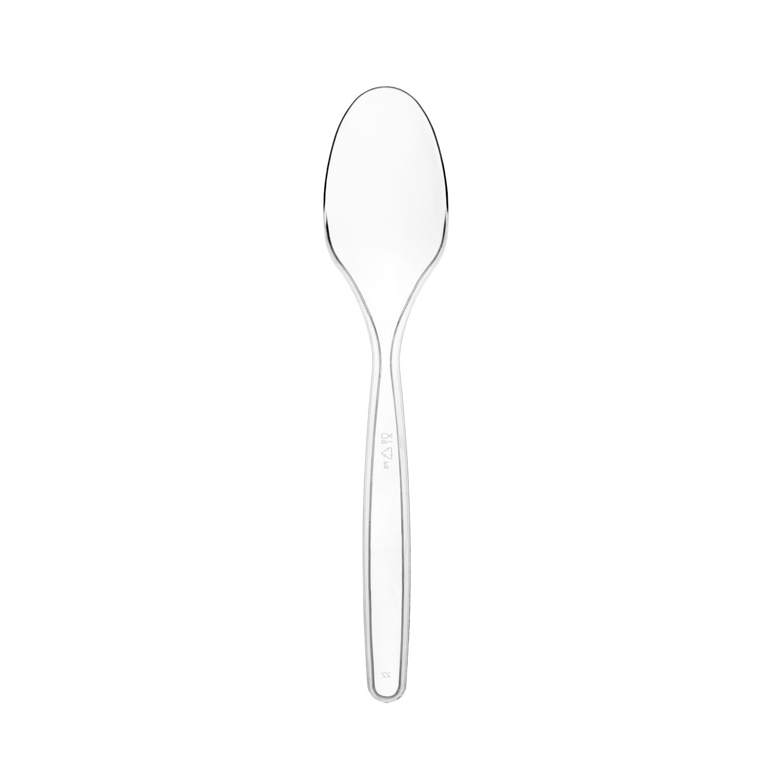 Heavy Duty Soup Spoons - Clear 100 Ct.