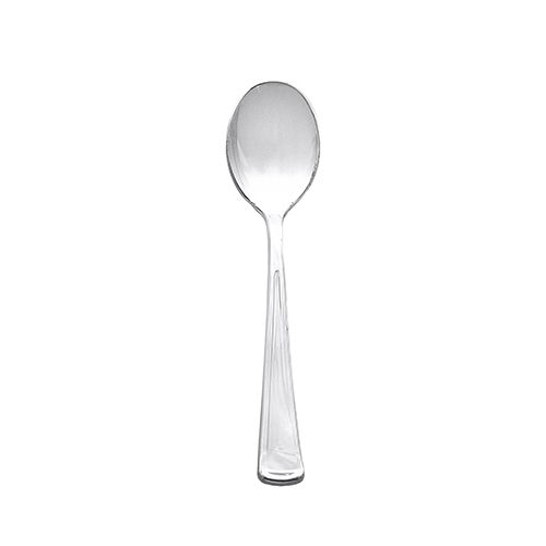 Heavy Plastic Spoons - Silver 50ct