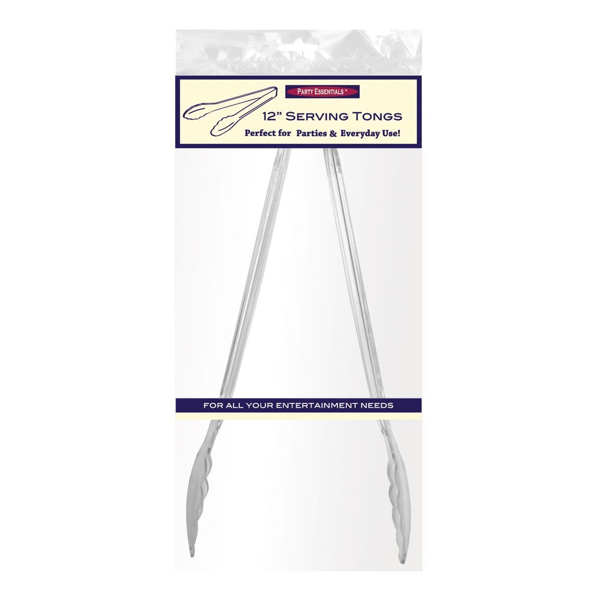 Tongs 12&quot; CLEAR