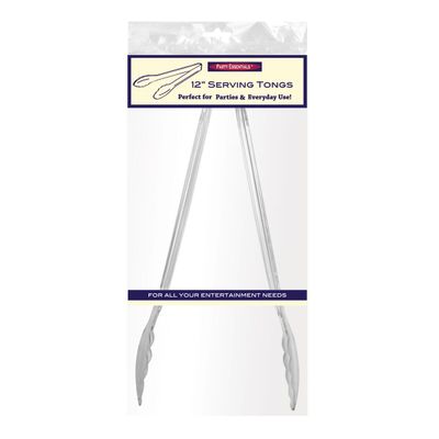 Tongs 12&quot; CLEAR