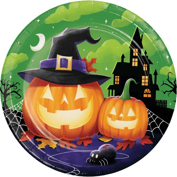 Perfectly Pumpkin - 9&quot; Lucheon Plate 8 Ct