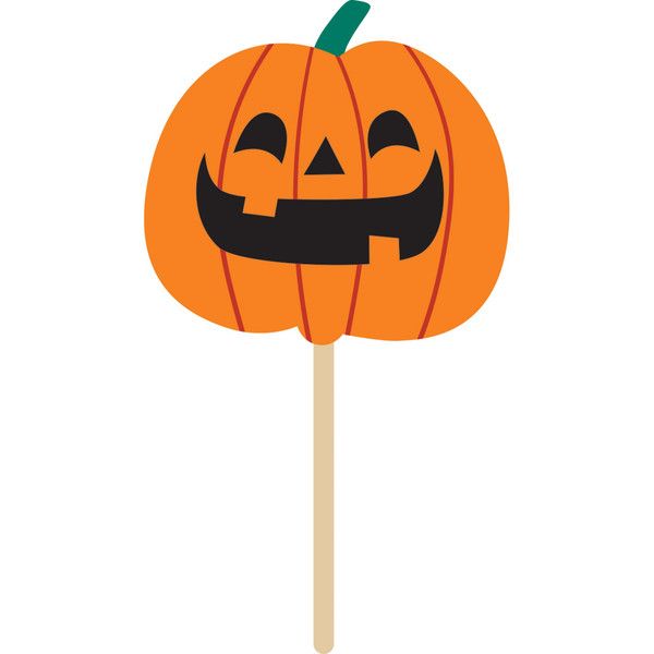 Pumpkin Jack O&#39;Lanterns  - Wooden Picks 2.5&quot; 50 Ct