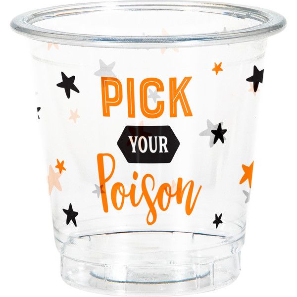 Pick Your Poison - Clear 2oz Shot Glass 8 Ct