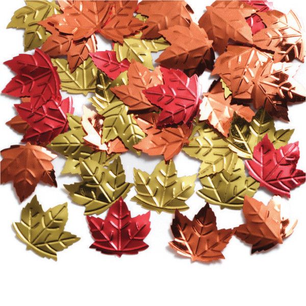 Maple Leaf Embossed Confetti