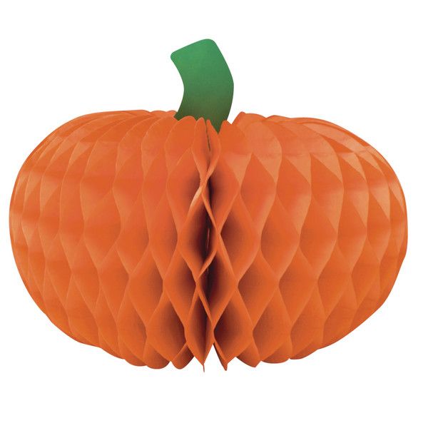 Pumpkin 6&quot; Honeycomb Centerpiece