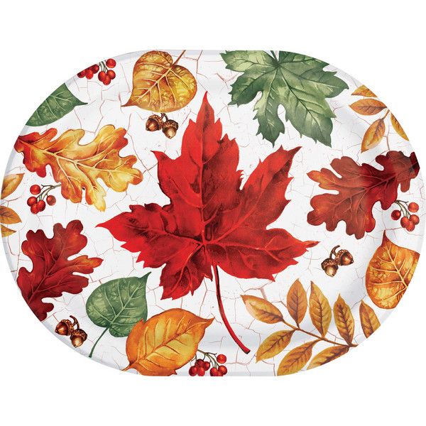 Autum Air - Oval Platter 12&quot; X 9&quot; 8 Ct