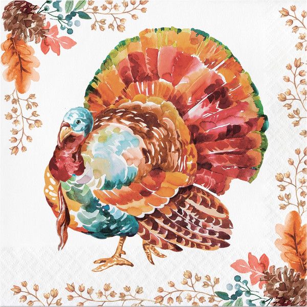 Tasteful Turkey - Luncheon Napkin 2 Ply 16 Ct