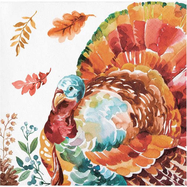 Tasteful Turkey - Beverage Napkin 2 Ply 16 Ct