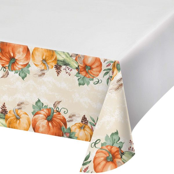 Harvest Delight - Paper Table Cover 54&quot; X 96&quot;