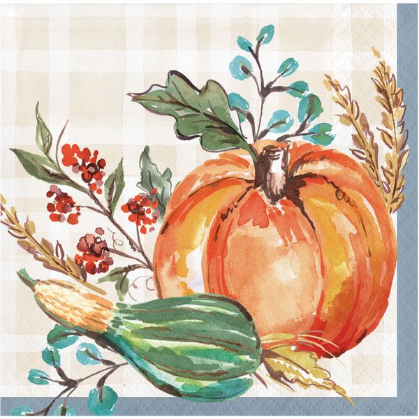 Decadent Cornucopia - Beverage Napkin 16ct