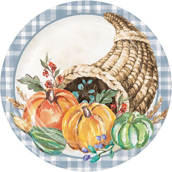 Decadent Cornucopia - 9&quot; Plates 8ct