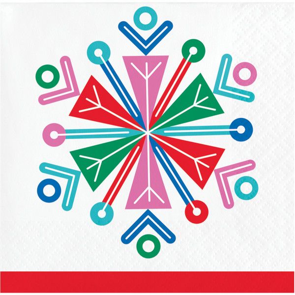 Merry Everything - Bev Napkin Snowflake 16ct