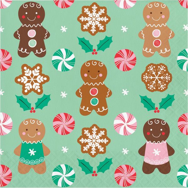 Holiday Sweets - 2 Ply Luncheon Napkin 16 Ct