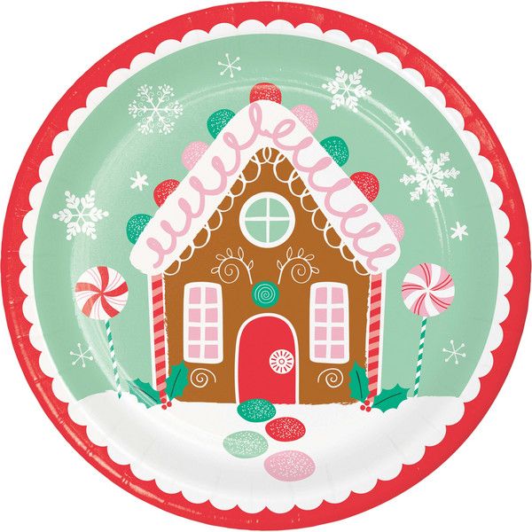 Holiday Sweets - 9&quot; Luncheon Plate 8 Ct