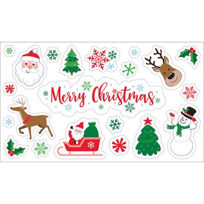 Gel Window Cligs - Merry Christmas