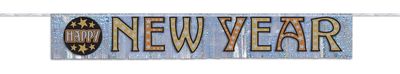 New Year Foil Fringe Banner  4.75&#39;