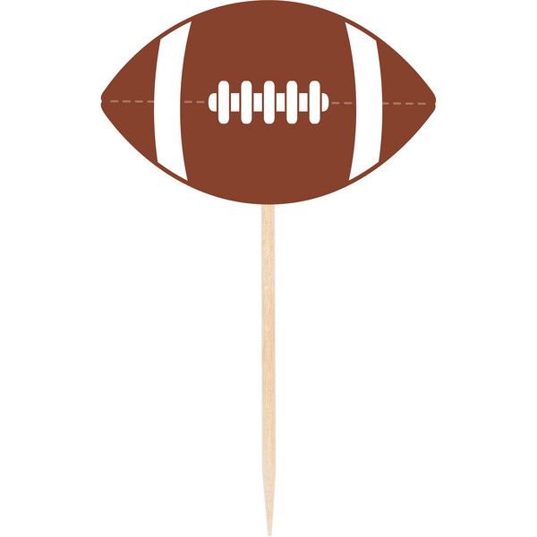 Football Wooden Picks 50 Ct
