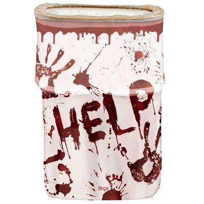 Pop-Up Trash Bin Bloody