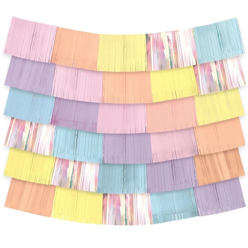 Backdrop Pastel Fringe 60in
