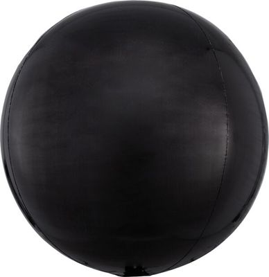 Black Orbz - 15&quot; Helium Filled Foil Balloon, Ribbon