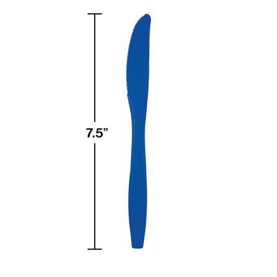 Plastic Knives Cobalt 24 Ct
