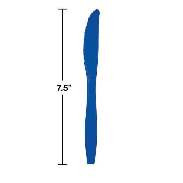 Plastic Knives Cobalt 50 Ct