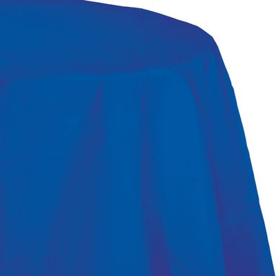 Round Paper Tablecover Cobalt 82&quot;
