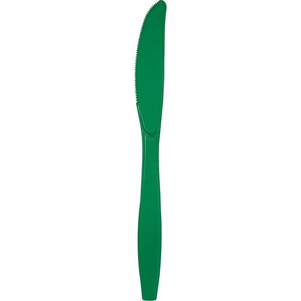 Plastic Knives Emerald Green 50 Ct