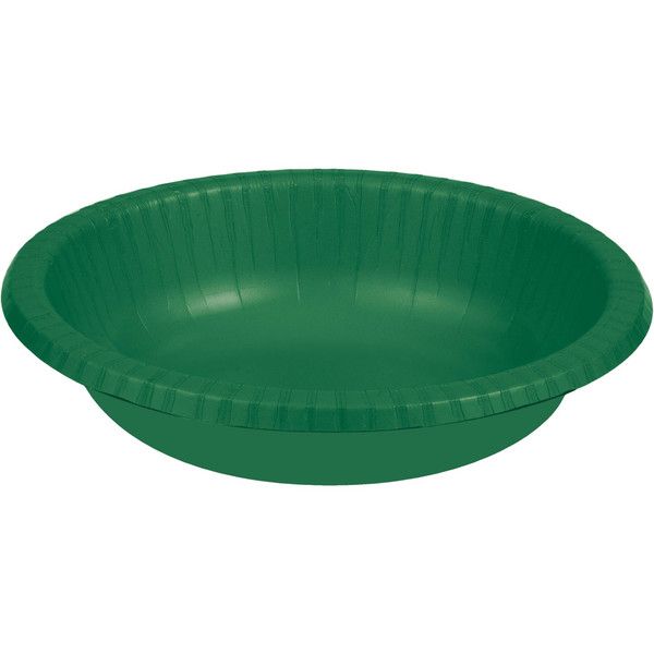 20 oz Paper Bowl Emerald Green 20 Ct