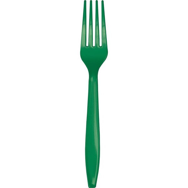 Plastic Forks Emerald Green 50 Ct