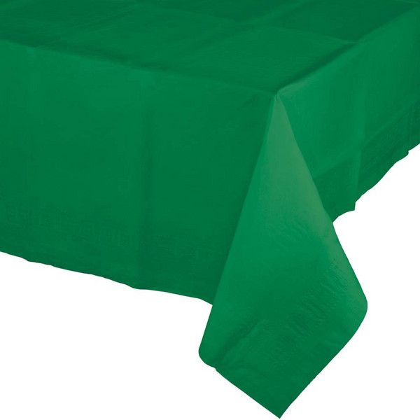 Rect Paper Tablecover Emerald Green 54&quot; x 108&quot;