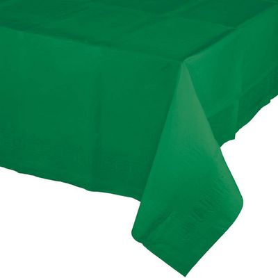Rect Paper Tablecover Emerald Green 54&quot; x 108&quot;